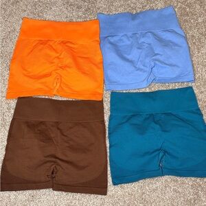 SHEIN Women's Shorts - Orange, Blue, Brown, Teal